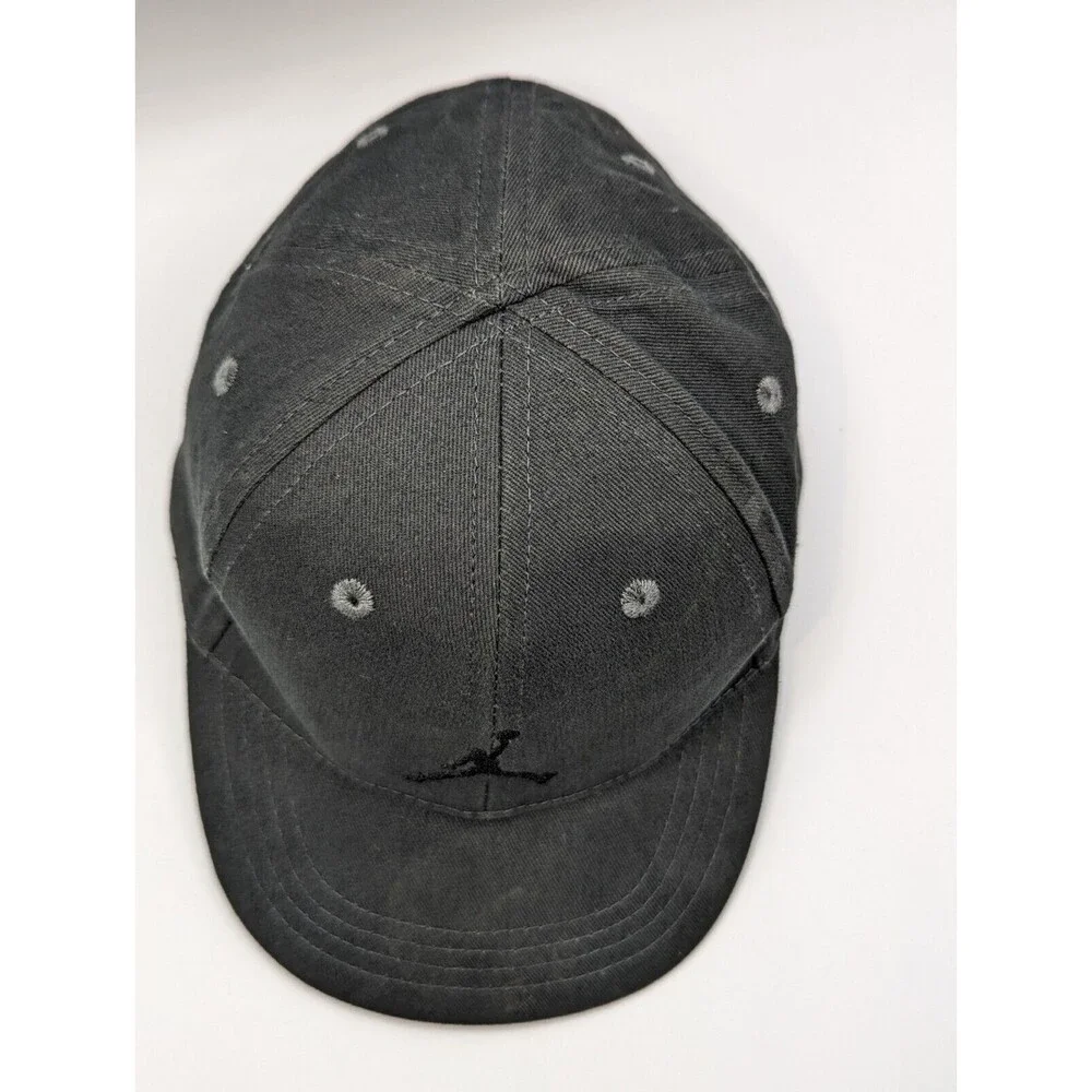 Air Jordan Jumpman Hat Cap Infant Size Adjustable Buckle Black Logo Embroidered